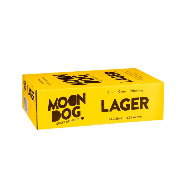 Moon Dog Lager Can 330mL | 24 Pack