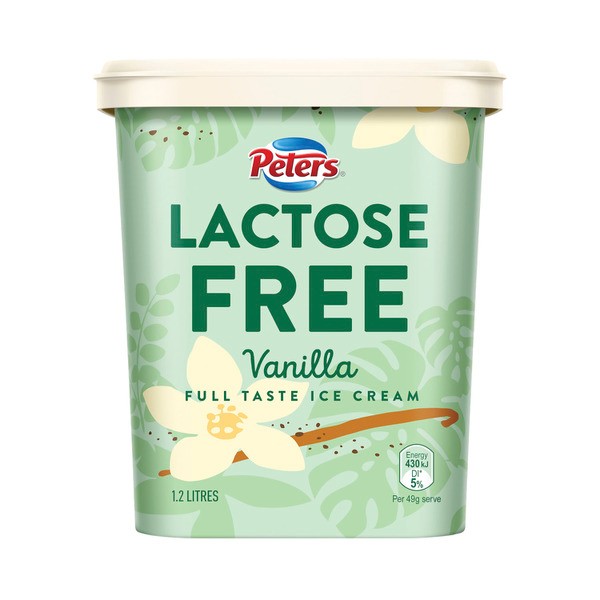 Peters Lactose Free Vanilla Ice Cream | 1.2L