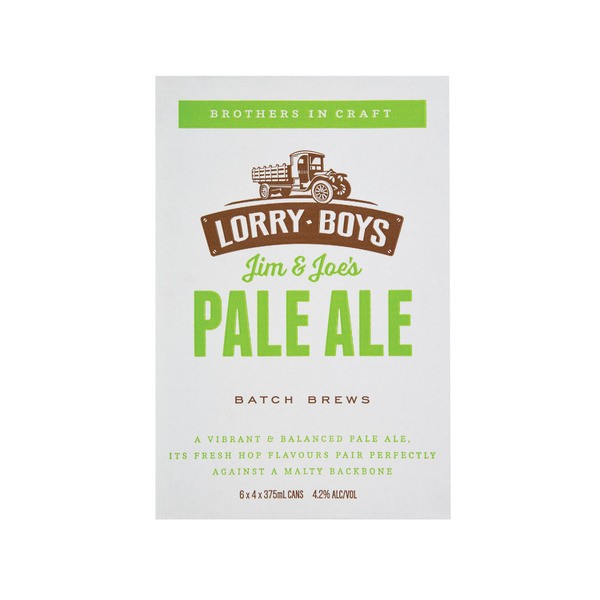 Lorry Boys Pale Ale Can 375mL | 24 pack