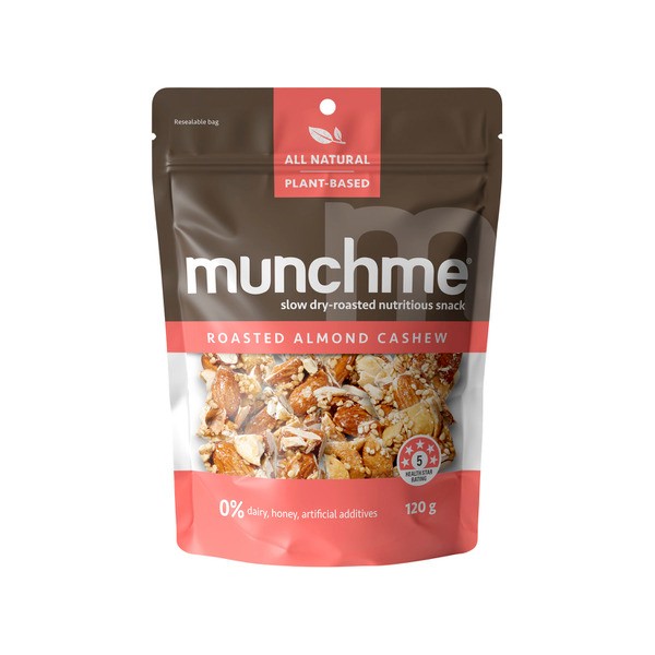 Munchme Nutritious Snack Roasted Almond Cashew | 120g