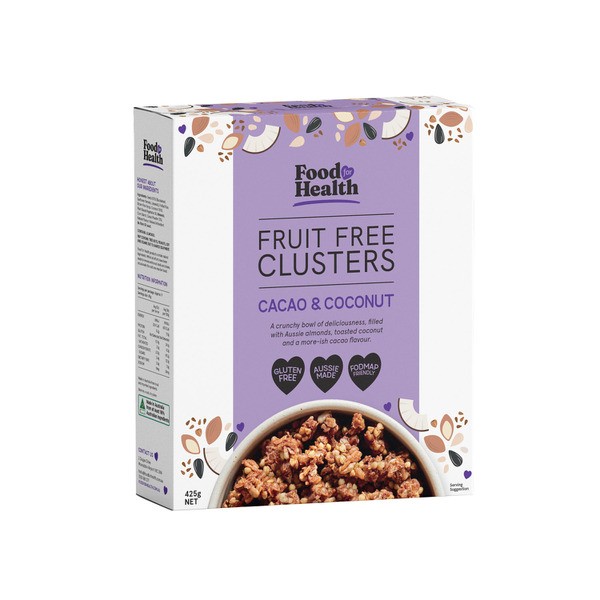 Food For Health Cacao & Coconut Clusters | 425g