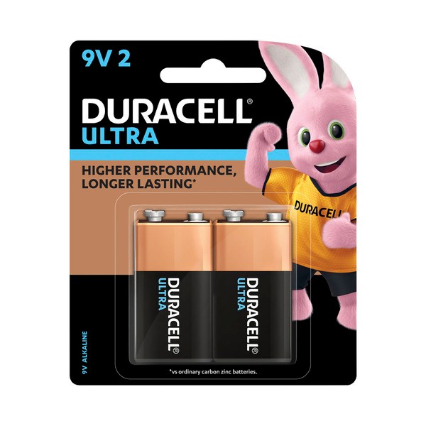 Duracell Ultra 9V Battery | 2 pack
