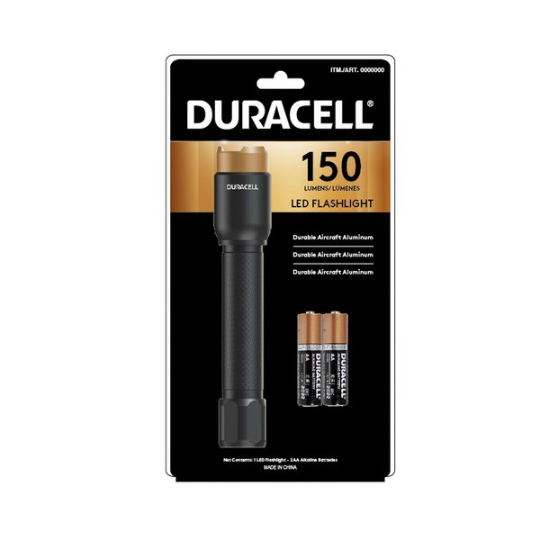 Duracell 150 Lumen Aluminium Flashlight 2 AA | 1 each