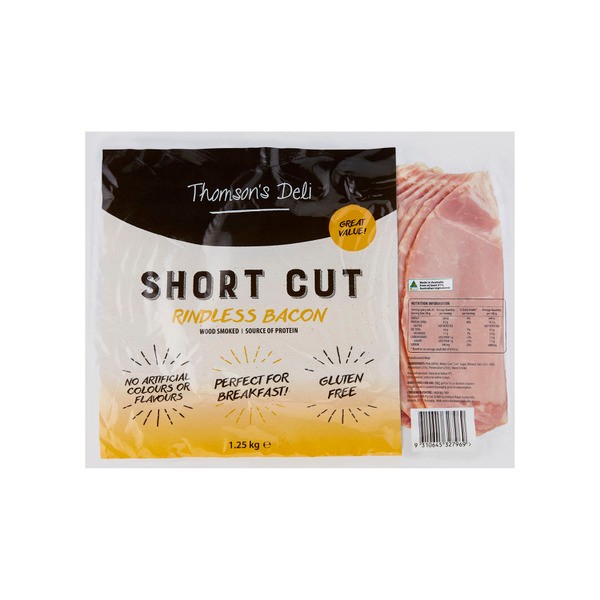 Thomson's Deli Short Cut Bacon | 1.25kg