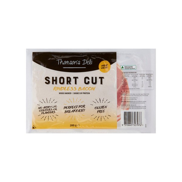 Thomson's Deli Short Cut Bacon | 200g