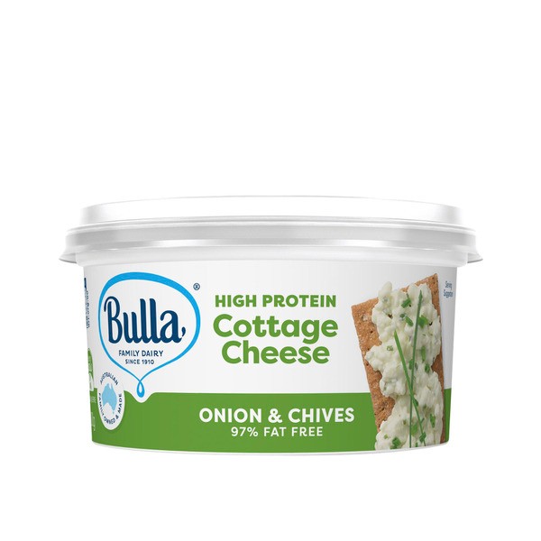 Bulla Dairy Low Fat Onion & Chives Cottage Cheese | 200g