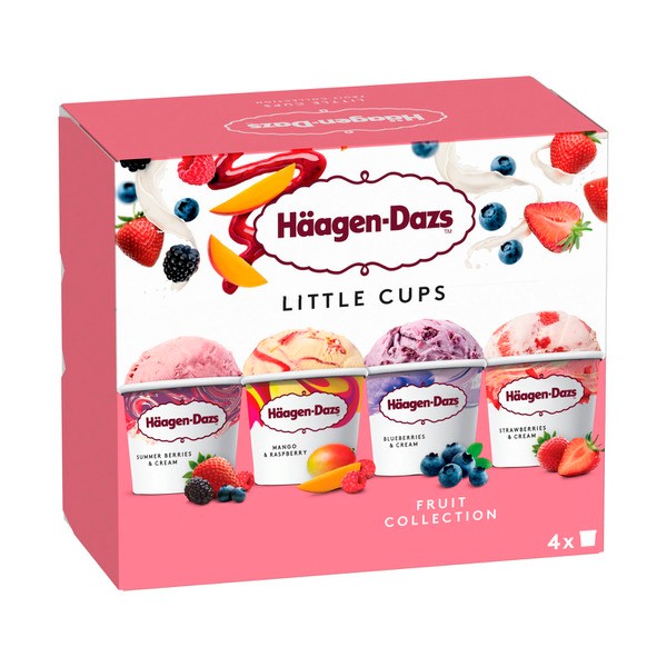 Haagen Dazs Fruit Collection Ice Cream Mini Cups 4 Pack | 380mL