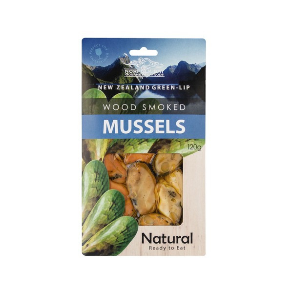 Norfolk Bay Wood Smoked Mussels Natural | 120g