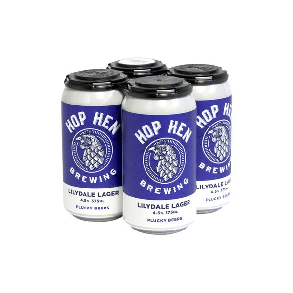 Hop Hen Brewing Lilydale Lager Can 375mL | 24 Pack