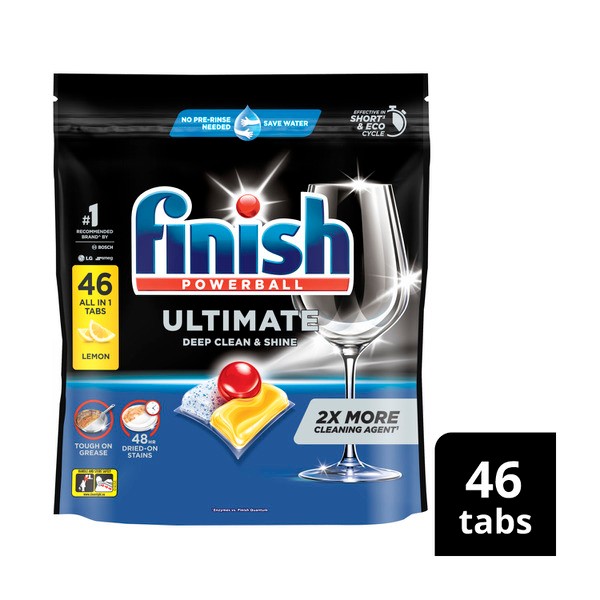 Finish Ultimate Pro Dishwashing Tablets Lemon | 46 pack
