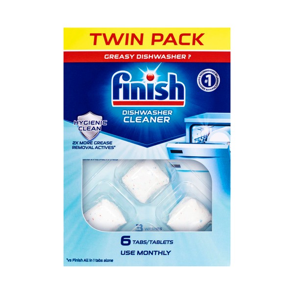 Finish In Wash Dishwasher Cleaner Twin Pack | 6 pack
