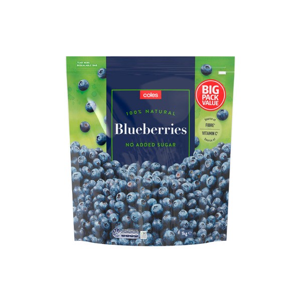 Coles Frozen Fruit Blueberries | 1kg