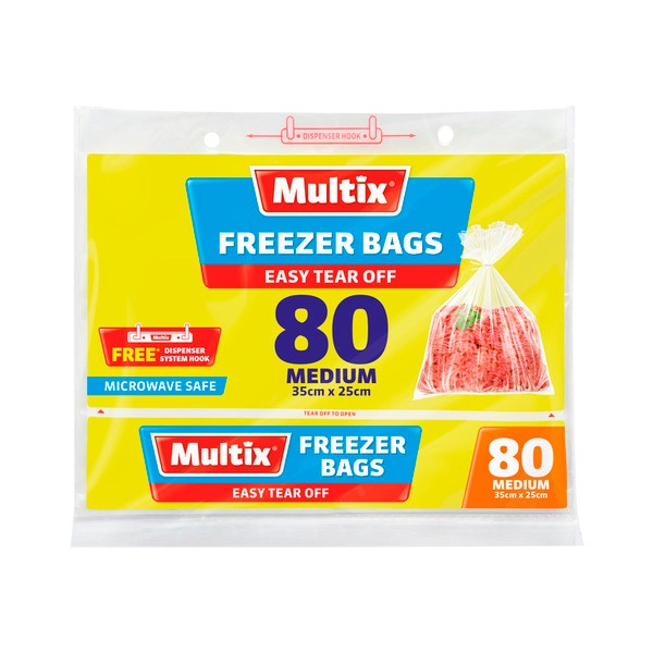 Multix Medium Freezer Bags | 80 pack
