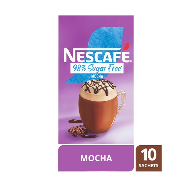 Nescafe 98% SF Mocha Coffee Sachets | 10 pack