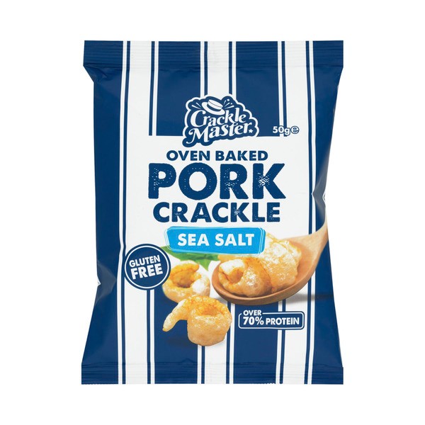 Master Crackles Oven Baked Pork Crackle Sea Salt | 50g