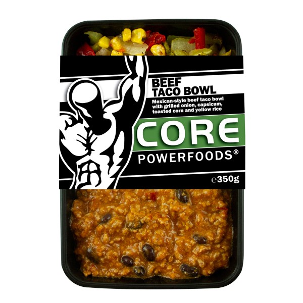 Core Powerfoods Beef Taco Bowl | 350g