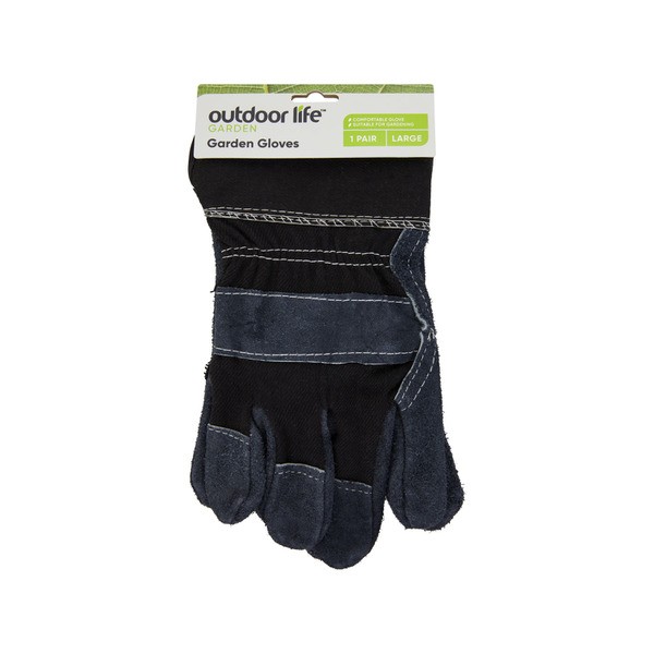 Outdoor Life Leather Garden Gloves Large | 1 pack