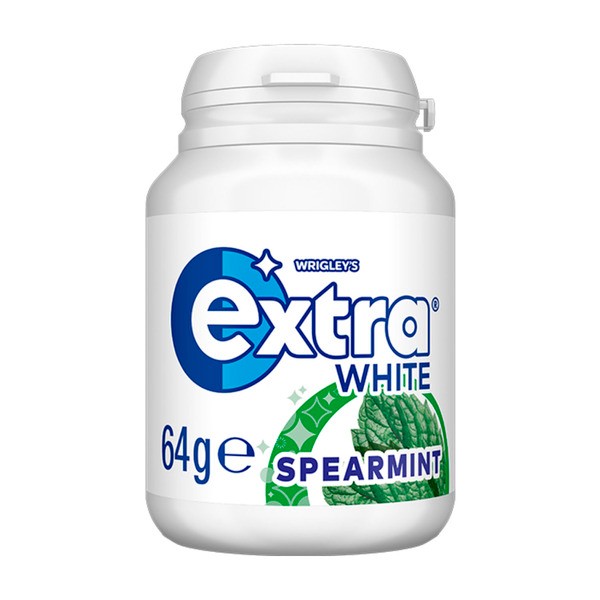 Extra White Spearmint Sugar Free Chewing Gum | 64g