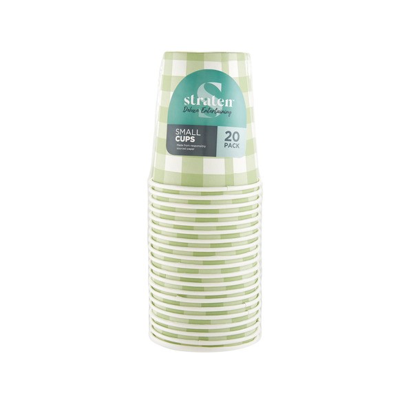 Straten Small Patterned Cups | 20 pack