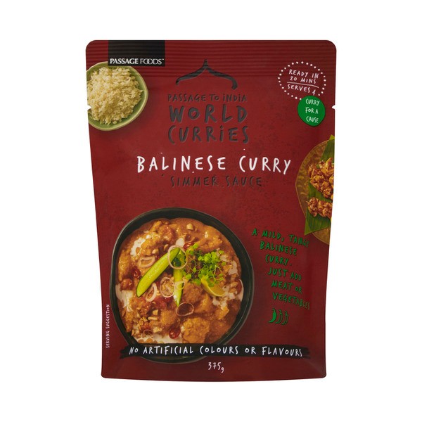 Passage Foods Passage To India Balinese Curry Simmer Sauce  | 375g
