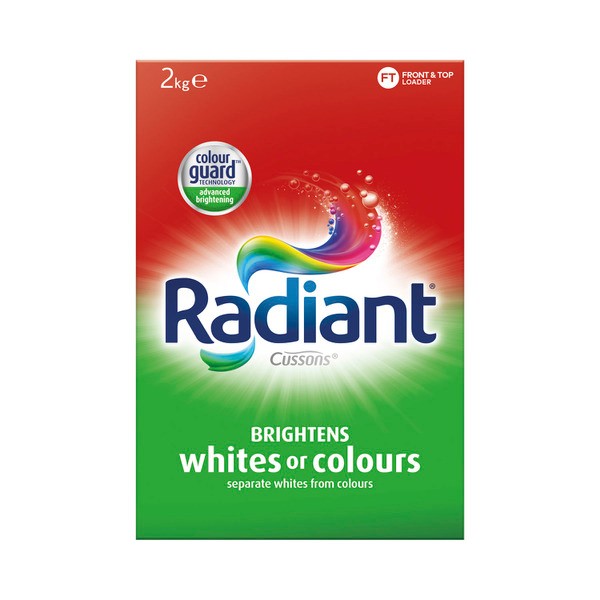 Radiant Laundry Powder Brightens Whites Or Colours | 2kg