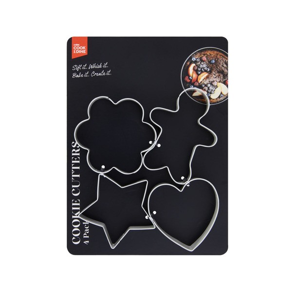 Cook & Dine Stainless Steel Cookie Cutters | 4 pack