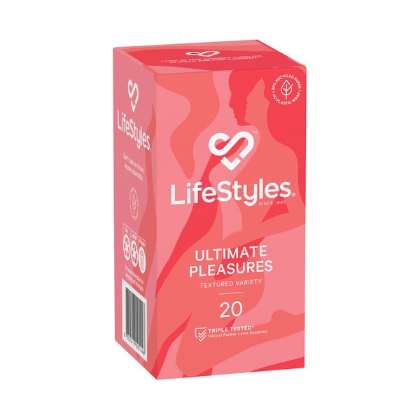 Lifestyles Ultimate Pleasure Condoms | 20 pack