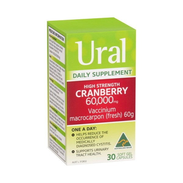 Ural High Strength Cranberry Capsules | 30 pack