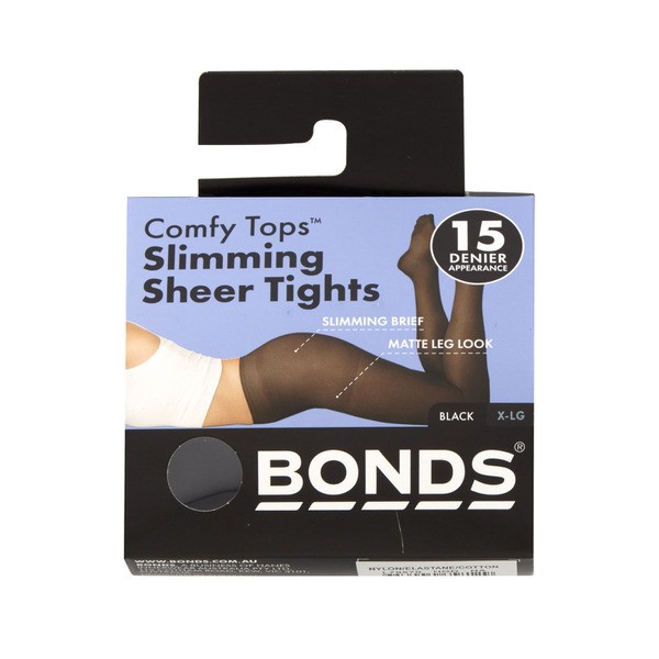 Bonds Sheer Pantyhose Slim Black Large | 1 each