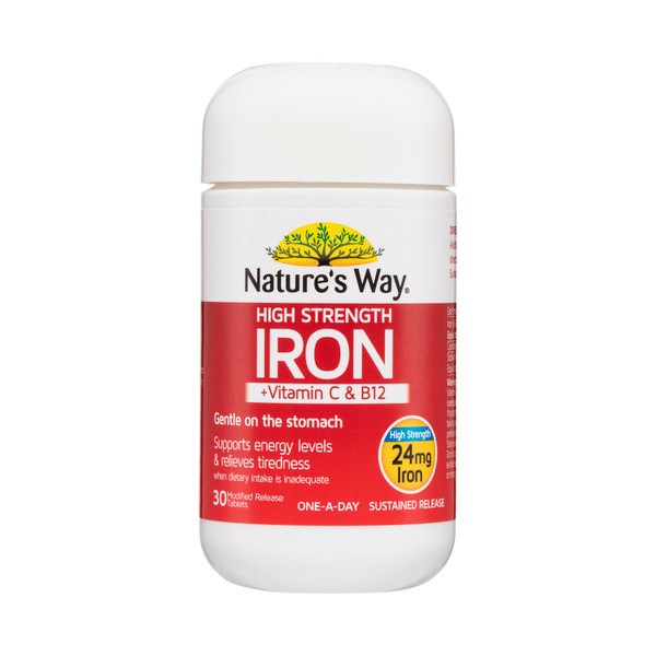 Natures Way High Strength Iron | 30 pack