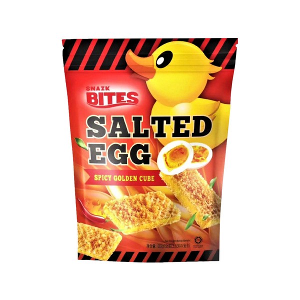 Snazk Bites Salted Egg Golden Cube Spicy | 100g