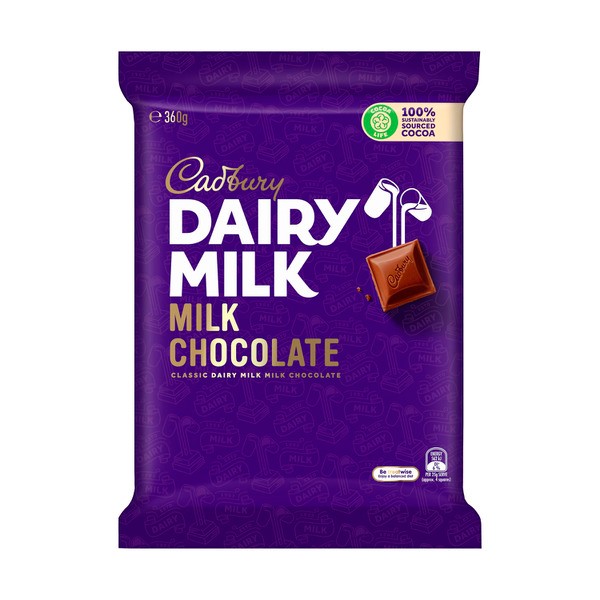 Cadbury Dairy Milk Large Chocolate Block | 360g