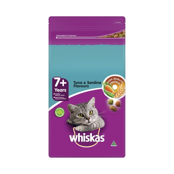 Whiskas Adult 7+ Dry Cat Food With Tuna & Sardine | 1.8kg