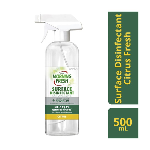 Morning Fresh Antibacterial Surface Disinfectant Sanitiser Kitchen Cleaner Citrus | 500mL