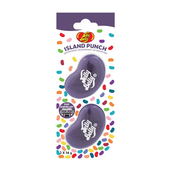 Jelly Belly Duo Mini Air Freshener Island Punch | 2 pack