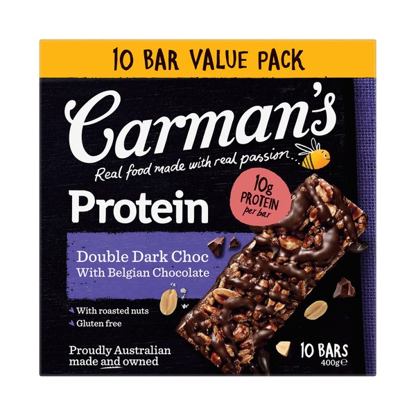 Carmans Protein Bars Double Dark Choc | 400g