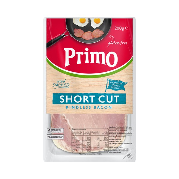 Primo Short Cut Bacon | 200g