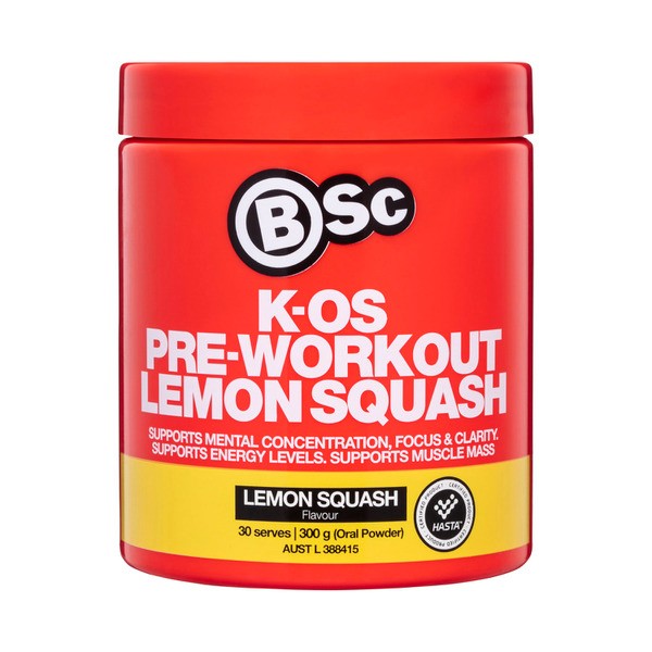 BSc Bodyscience K-OS Pre-Workout Lemon Squash | 300g
