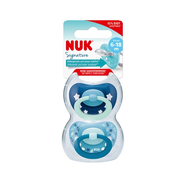 Nuk Signature Soothers 6-18 Months | 2 pack