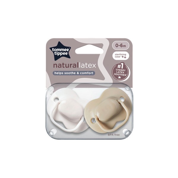 Tommee Tippee Baby Cherry Latex Dummy 2 Pack 0-6m | 2 pack