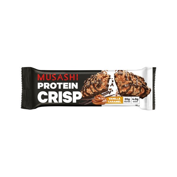 Musashi Protein Crisp Bar Vanilla Caramel | 60g