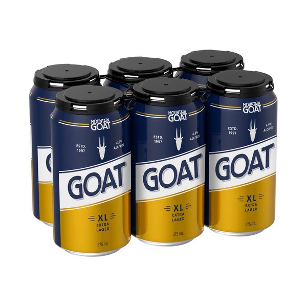 Mountain Goat XL Lager Can 375mL | 6 Pack