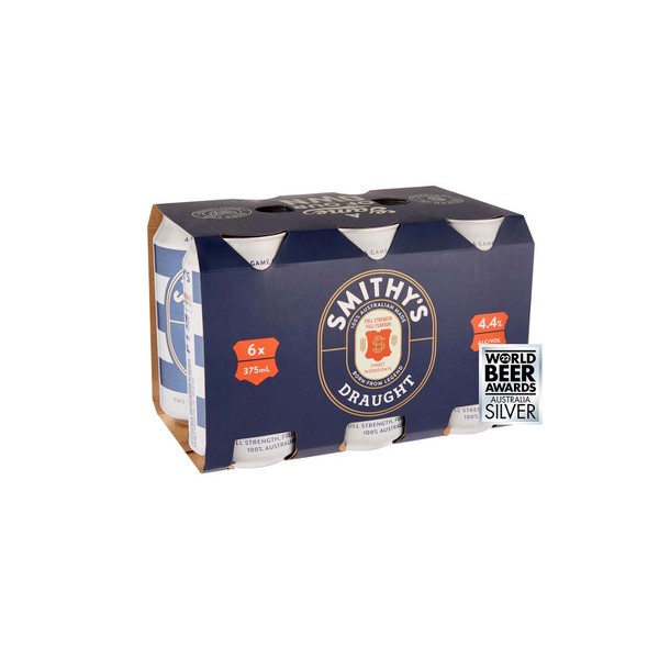 Smithy's Draught Can 375mL | 6 Pack