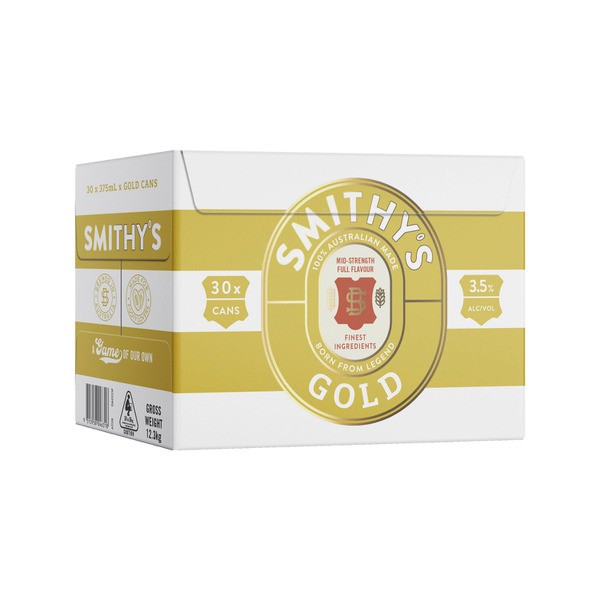 Smithy's Gold Block Can 375mL | 30 Pack