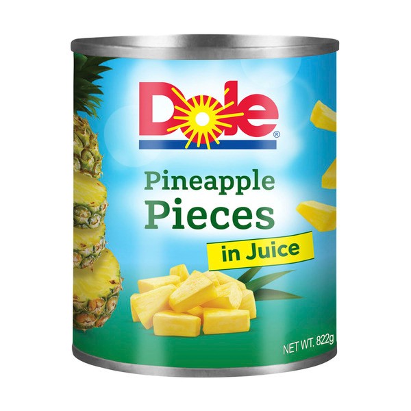 Dole Pineapple Pieces In Juice | 822g