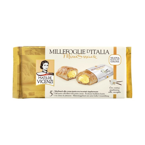 Matilde Vicenzi Millefoglie D'italia Mini Snack Hazelnut Cream | 125g