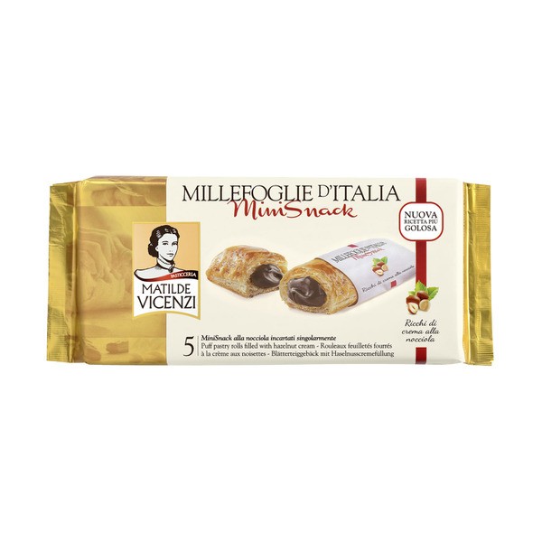Matilde Vicenzi Millefoglie D'italia Mini Snack Vanilla Cream | 125g