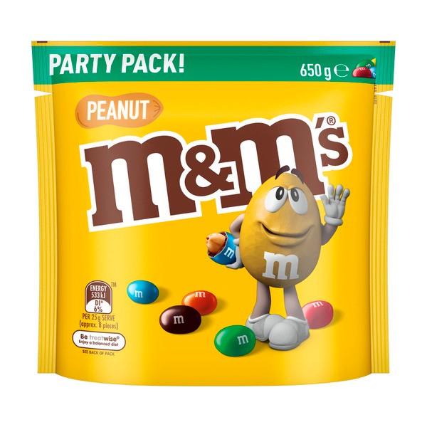 M&Ms Peanut Milk Chocolate Snack & Share Party Bag | 650g