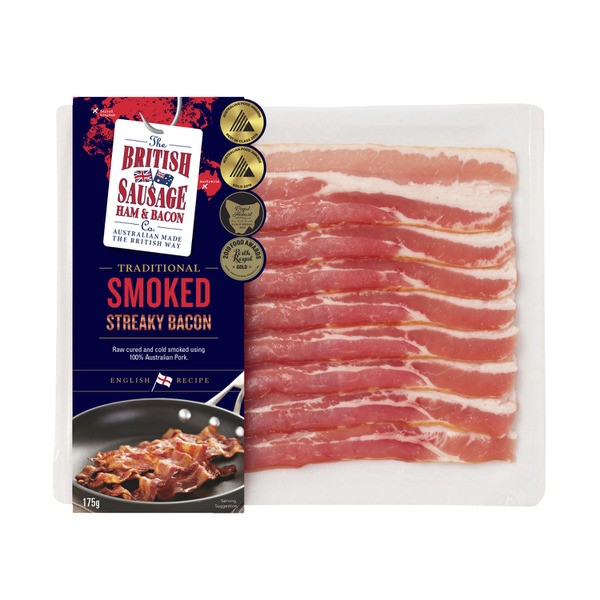 British Sausage Co. Smoked Streaky Bacon | 175g