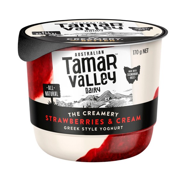 Tamar Valley The Creamery Yoghurt Strawberries & Cream | 170g